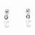 Sterling Silver Polished T Dangle Post Earrings