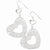 Sterling Silver Polished Fancy Heart Dangle Earrings