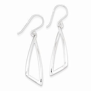 Sterling Silver Polished Dangle Earrings