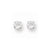 Sterling Silver 4.5mm Round 4 Prong CZ Stud Earrings