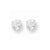 Sterling Silver 6mm Round 4 Prong CZ Stud Earrings