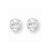 Sterling Silver 7mm Round 4 Prong CZ Stud Earrings