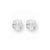 Sterling Silver 6mm Round 4 Prong CZ Stud Earrings