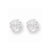 Sterling Silver 7mm Round 4 Prong CZ Stud Earrings