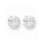 Sterling Silver 8mm Round 4 Prong CZ Stud Earrings