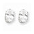 Sterling Silver 6x4 Oval CZ Stud Earrings