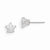 Sterling Silver 6mm Star CZ Stud Earrings