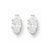 Sterling Silver 6x3 Marquise Stud Earrings