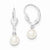 Sterling Silver 6-7mm White Freshwater CulturedPearl Leverback Earrings