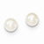 Sterling Silver 5-5.5mm White FW Cult. Button Pearl Stud Earrings