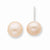 Sterling Silver Pink 8-9mm Freshwater Cultured Button Pearl Stud Earring, Jewelry Earrings