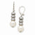 Sterling Silver 6-10mm FW Cult. Pearl GreYellow & White Goldhite Earrings