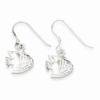 Sterling Silver Fish Earrings