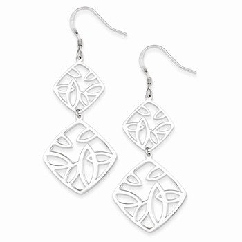 Sterling Silver Polished Dangle Earrings