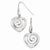 Sterling Silver Polished Heart Dangle Earrings