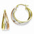 Sterling Silver Yellow & Rose Vermeil Hoop Earrings