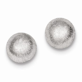 Sterling Silver Satin Finish Post Earrings