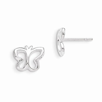 Sterling Silver Butterfly Post Earrings