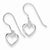 Sterling Silver Heart Dangle Shepherd Hook Earrings