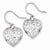 Sterling Silver Rhodium Plated Shepherd Hook Earrings