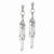 Sterling Silver Polished Dangle Post Earrings