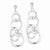 Sterling Silver Polished & Textured Circle Post Dangle Earrings