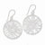 Sterling Silver Open Circle Wrapped Wire Earrings