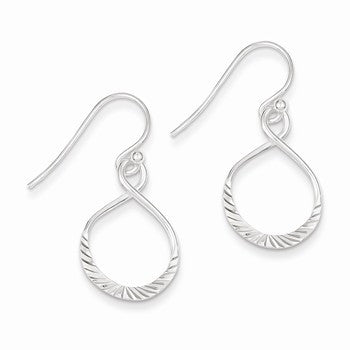 Sterling Silver Shepherd Hook Earrings