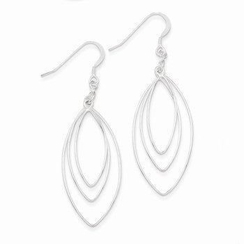 Sterling Silver Shepherd Hook Earrings