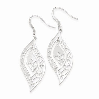 Sterling Silver Polished Dangle Earrings