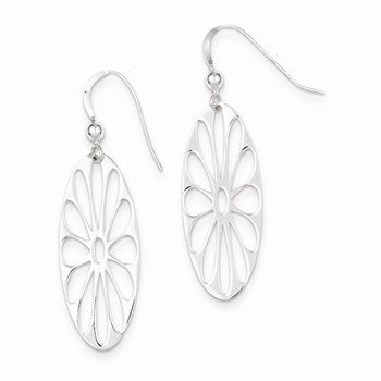 Sterling Silver Polished Dangle Earrings