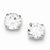 Sterling Silver Round CZ 7mm Post Earrings