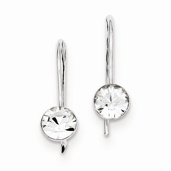 Sterling Silver Stellux Crystal French Wire Earring, Jewelry Earrings