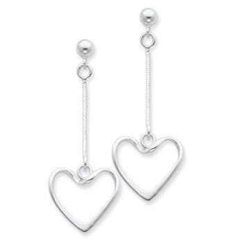 Sterling Silver Heart Earrings