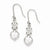 Sterling Silver CZ Dangle Earrings