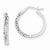 Sterling Silver Stellux Crystal Hoop Earrings