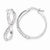 Sterling Silver Stellux Crystal Twisted Hoop Earrings