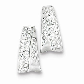 Sterling Silver Stellux Crystal Post Earrings