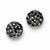 Sterling Silver 8mm Charcoal Czech Crystal Post Earrings