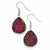 Sterling Silver & Multi-colored Druzy Shepherd Hook Earrings