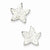 Sterling Silver Enamel Star Preciosa Crystal Earrings