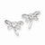 Sterling Silver Dragon fly w/ CZ Center Post Earrings