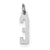 Sterling Silver Small Elongated Polished Number 3 Charm hide-image