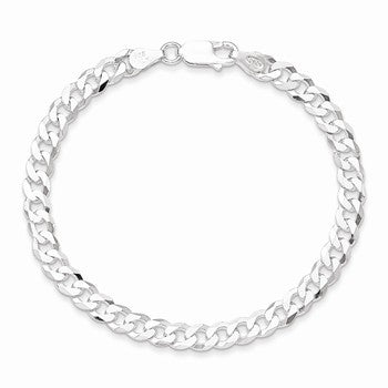 Sterling Silver Beveled Curb Chain