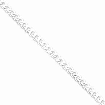 Sterling Silver Beveled Curb Chain