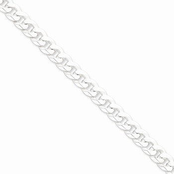 Sterling Silver Beveled Curb Chain