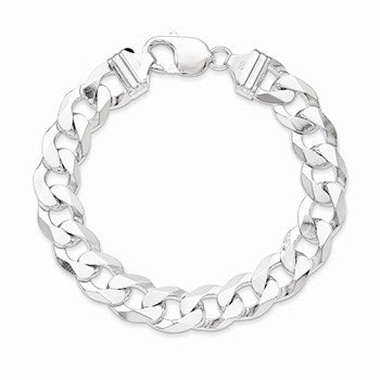 Sterling Silver Beveled Curb Chain