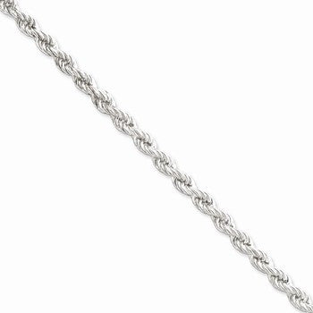 Sterling Silver Hollow Rope Chain