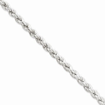 Sterling Silver Hollow Rope Chain