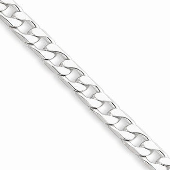 Sterling Silver Polished Curb Chain